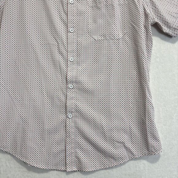 Mizzen+Main Shirt Men's Medium Trim Short Sleeve Leeward Performance Stretch - Picture 12 of 16